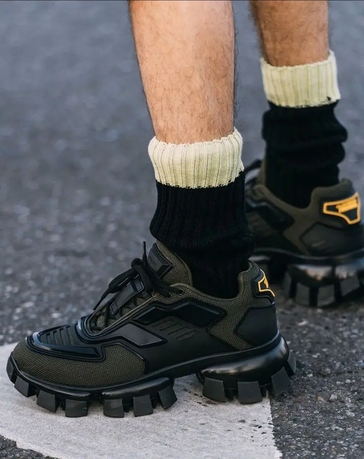 on feet image of prada cloudbust