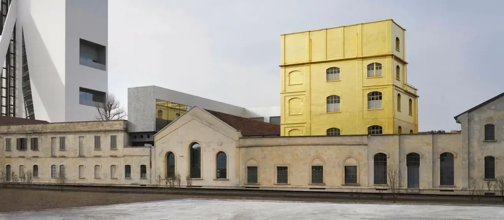 Outside view image of the Fondazione Prada